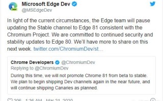 Microsoft Edge团队为何宣布暂停新版的开发？