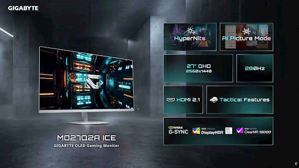 技嘉发布4款OLED显示器：4K、360Hz、带鱼屏全都有-第4张图片-易维数码